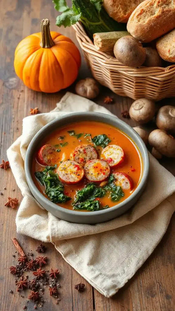 hearty spicy sausage soup