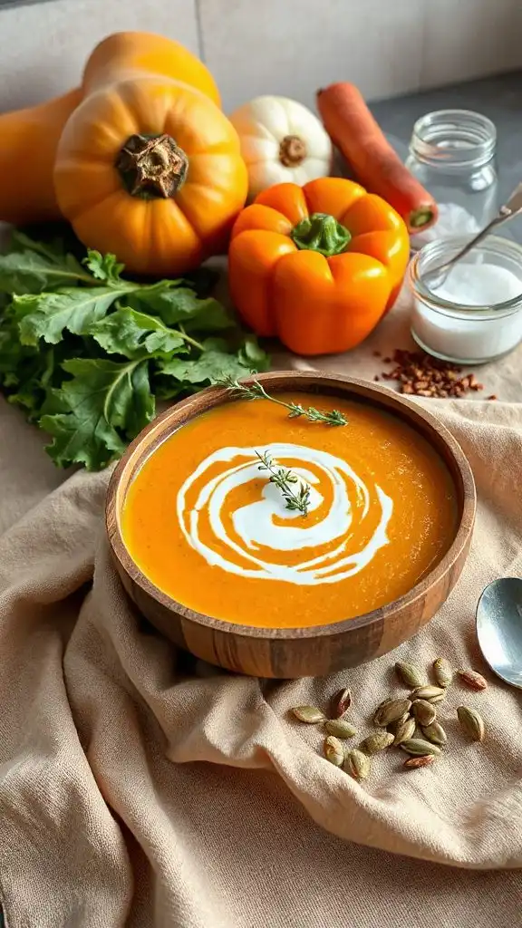 hearty spicy squash soup