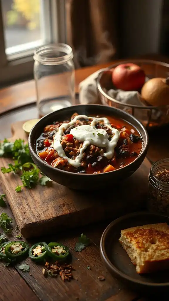 hearty spicy turkey chili