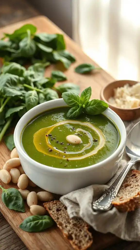 hearty spinach bean soup hearty spinach bean soup