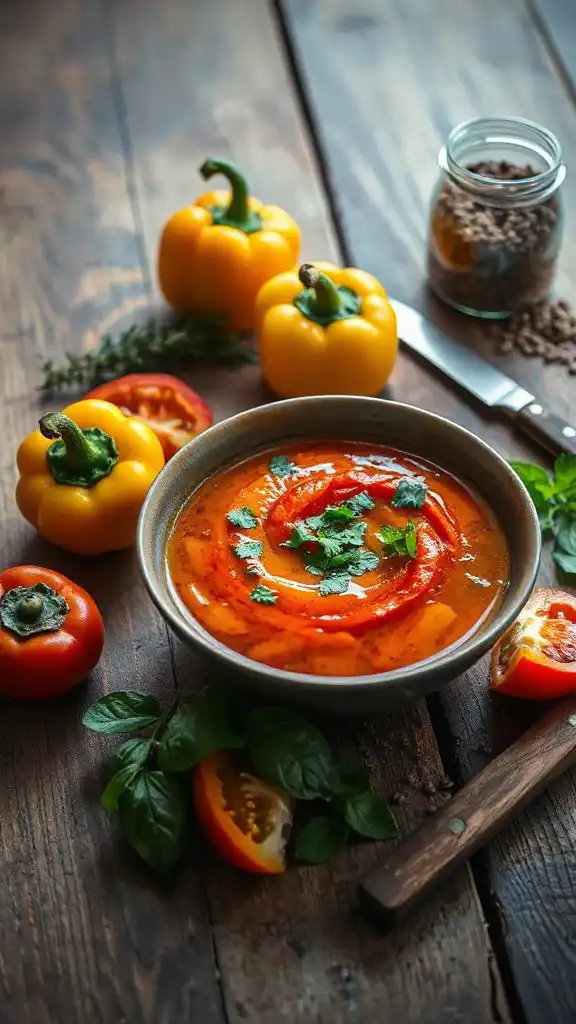 hearty stuffed pepper soup