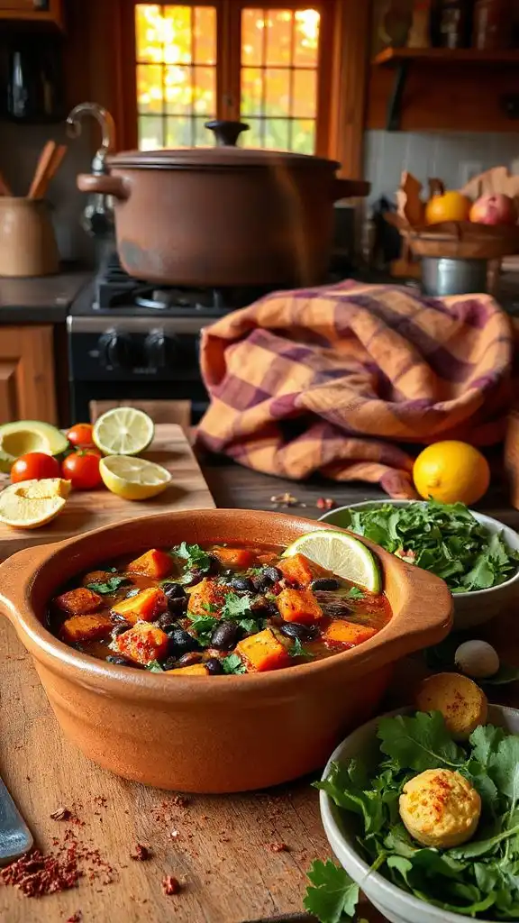 hearty sweet potato chili