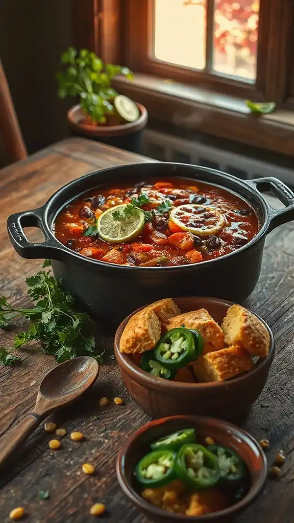 hearty sweet potato chili
