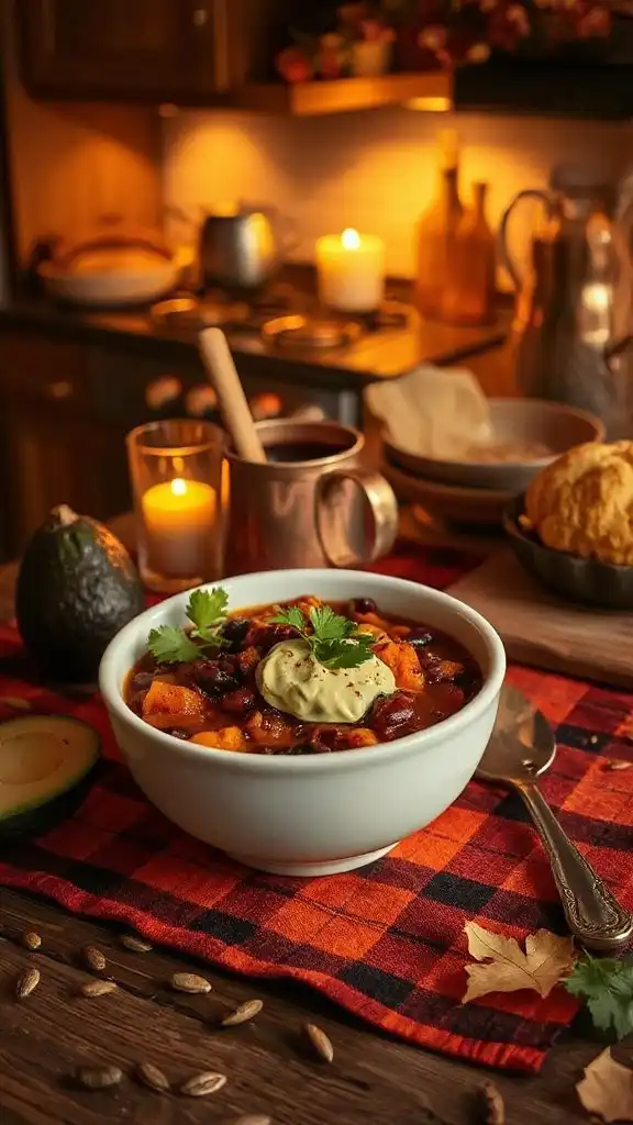 hearty sweet potato chili
