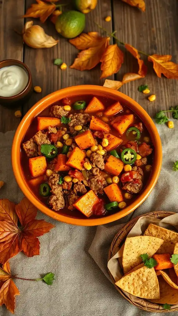 hearty sweet potato chili