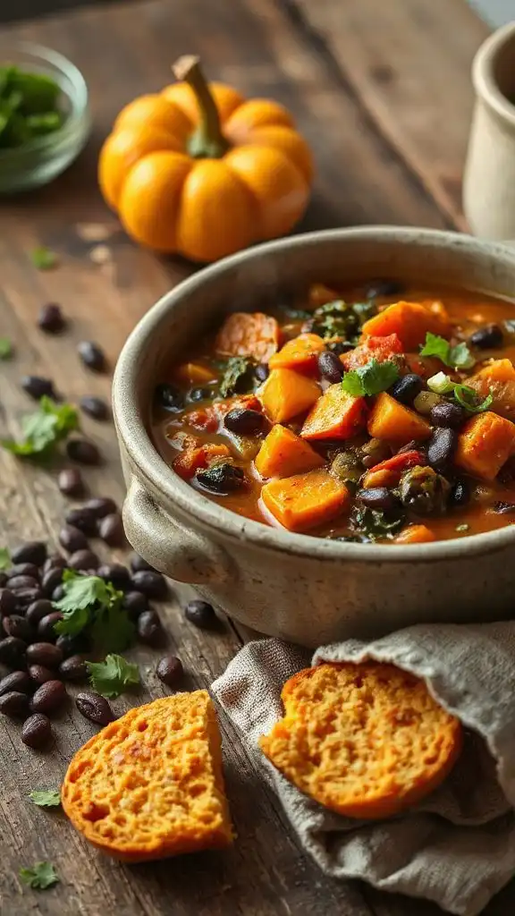hearty sweet potato chili