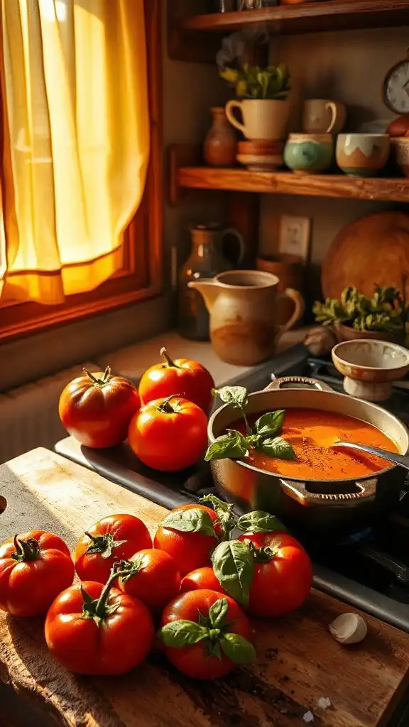 hearty tomato basil soup