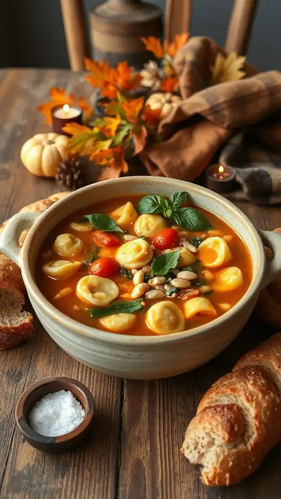 hearty tortellini vegetable soup