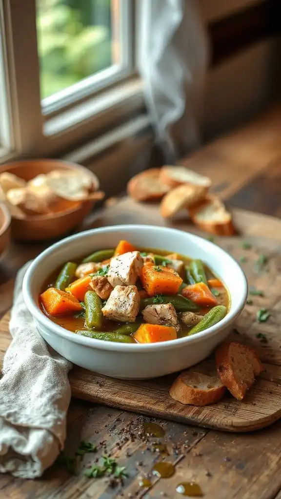 hearty turkey green bean stew hearty turkey green bean stew