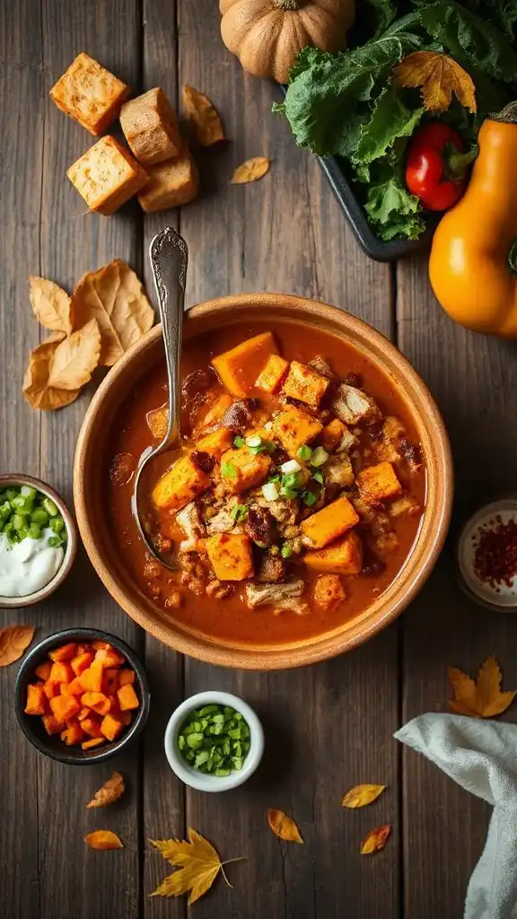 hearty turkey sweet potato chili