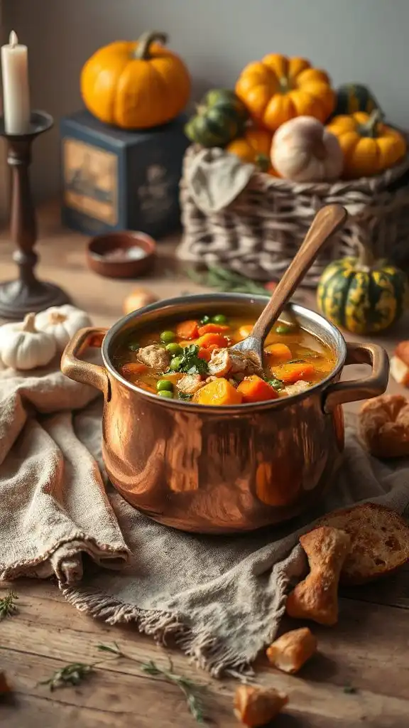 hearty turkey veggie soup