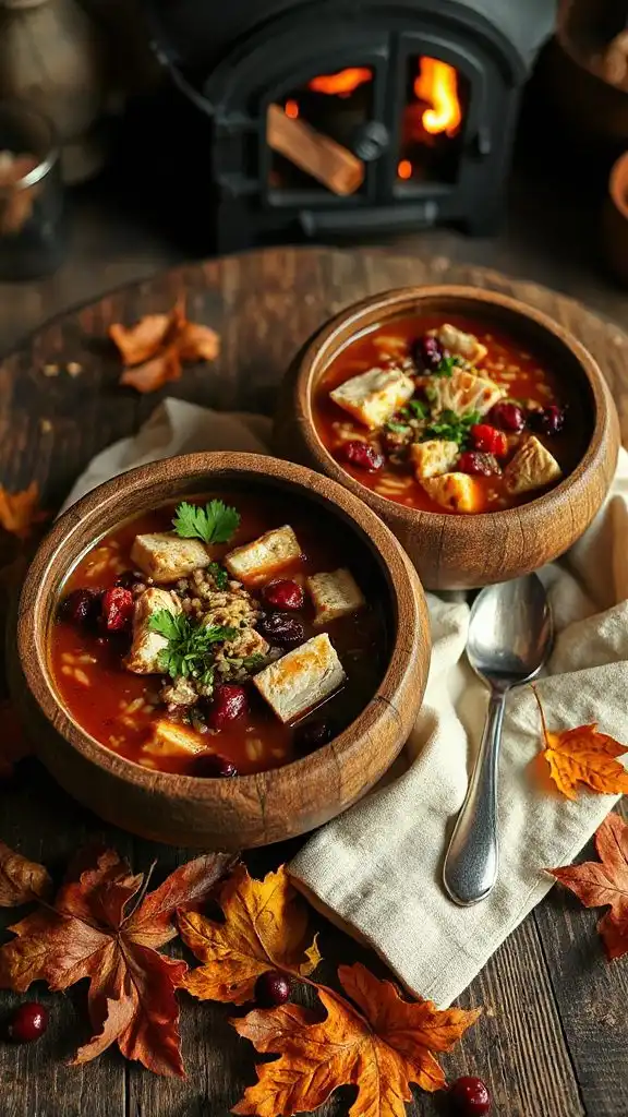 hearty turkey wild rice soup