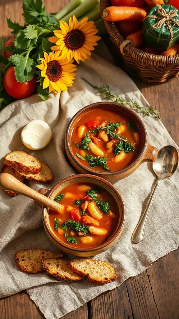 hearty tuscan bean soup