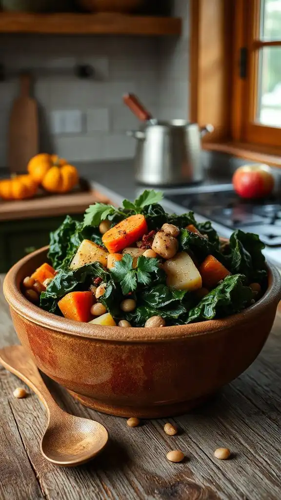 hearty tuscan kale stew