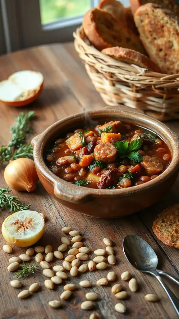 hearty tuscan sausage stew