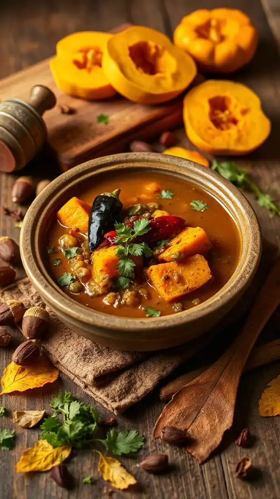 hearty vegan butternut squash curry