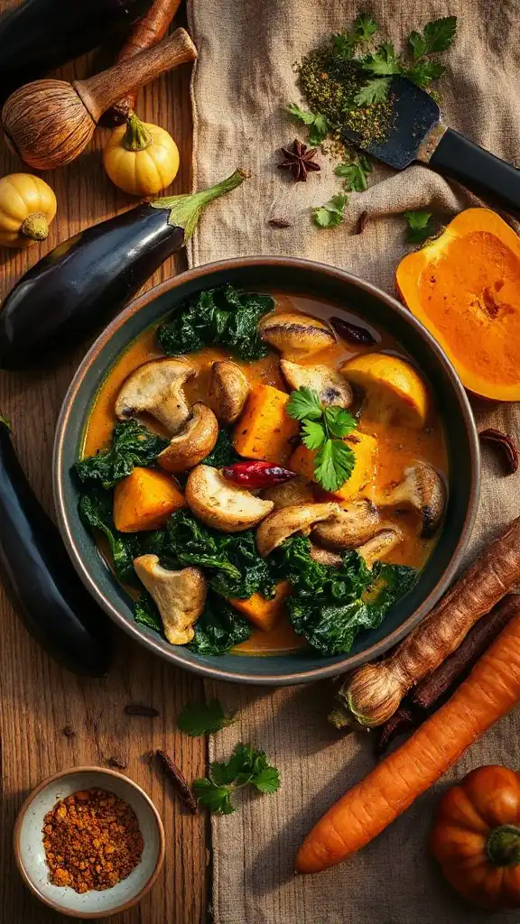 hearty vegan mushroom curry hearty vegan mushroom curry