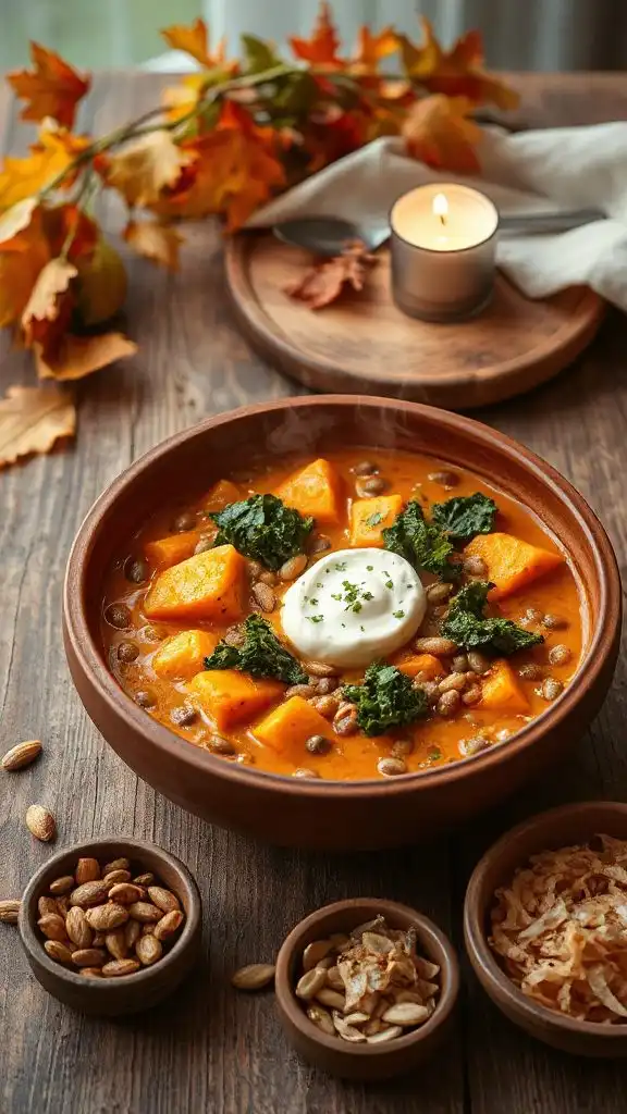 hearty vegan pumpkin stew