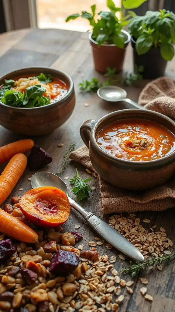 hearty vegetable lentil soup