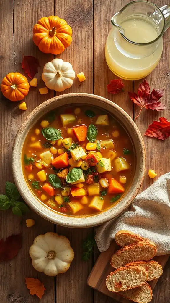 hearty vegetable minestrone soup