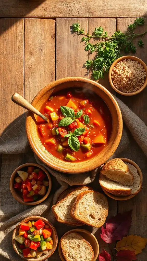 hearty vegetable minestrone soup