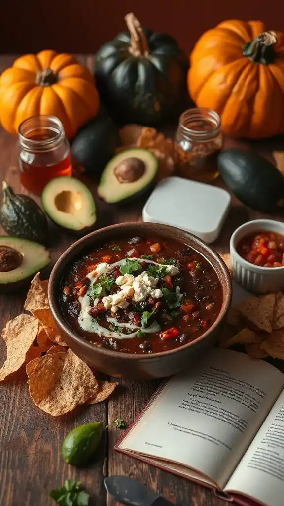 hearty vegetarian black bean chili