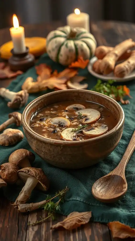 hearty wild rice soup