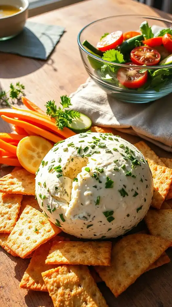 herb and garlic cheese ball
