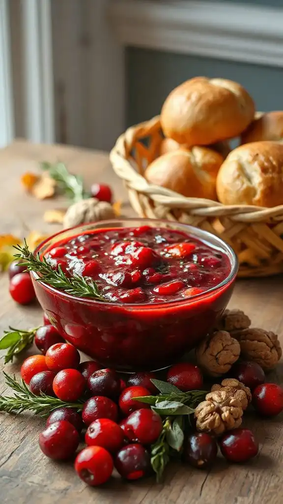 herb infused cranberry sauce recipe