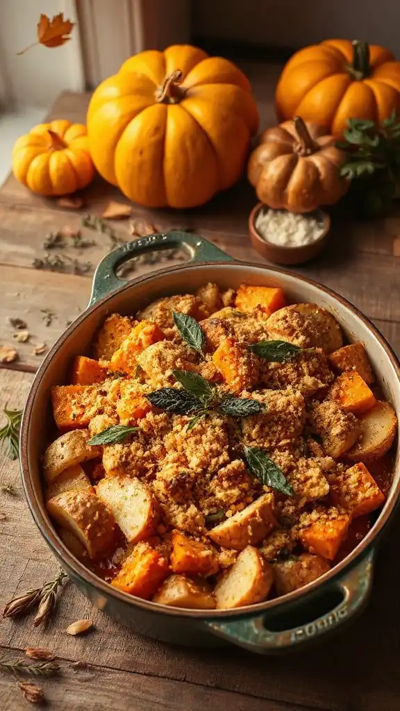 herbed potato butternut gratin