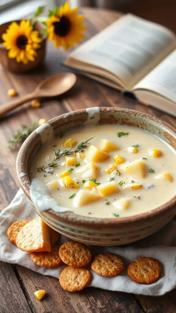 herbed potato corn chowder