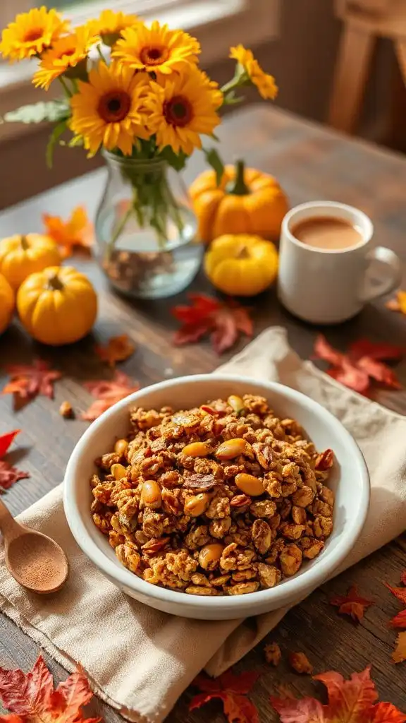 homemade pumpkin spice granola