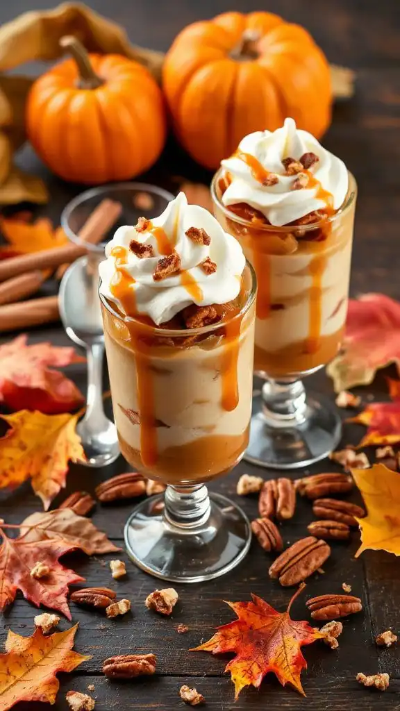 indulgent autumn dessert parfaits