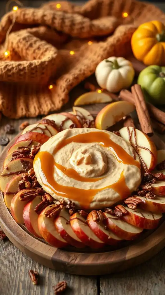 indulgent caramel apple dip