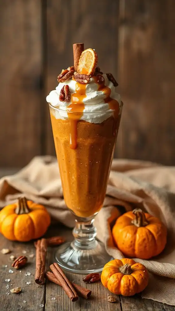 indulgent pumpkin caramel parfait