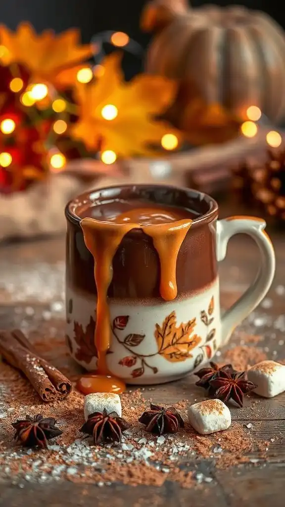 indulgent spiced hot chocolate
