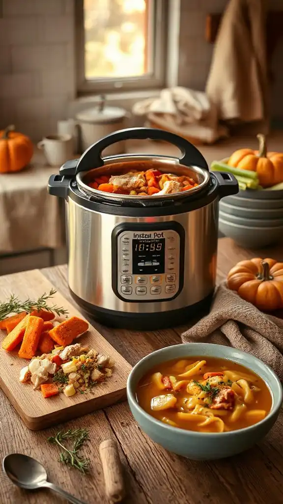 instant pot chicken noodle soup