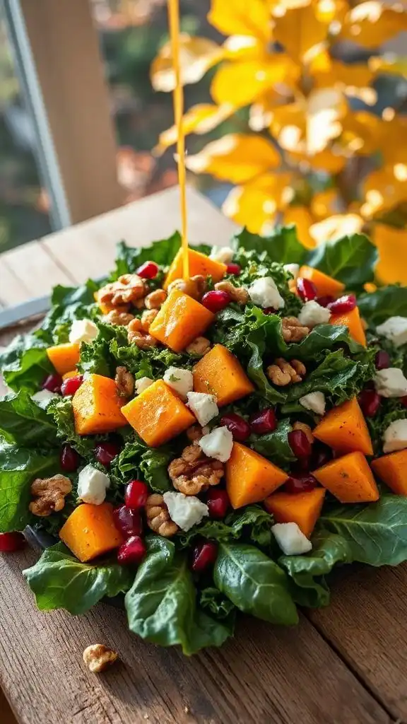 kale and sweet potato salad