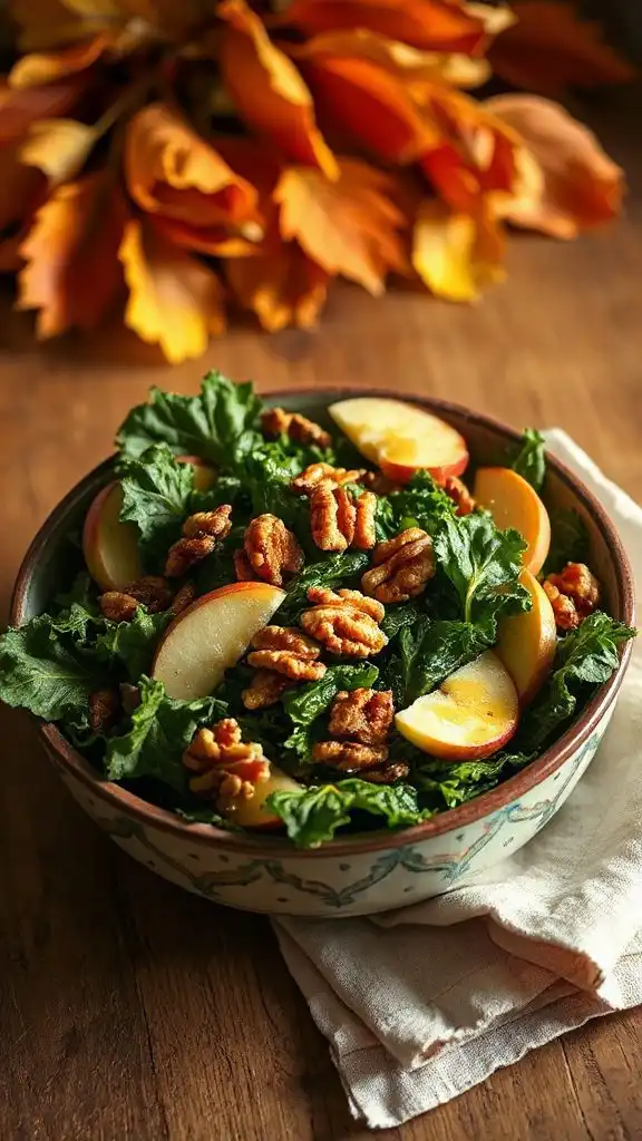 kale salad with apples
