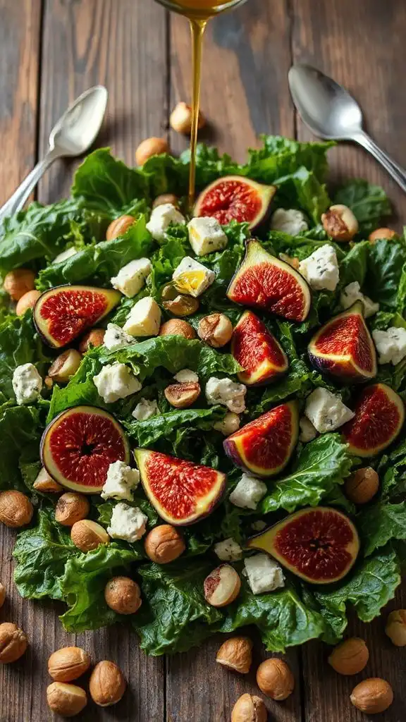 kale salad with figs