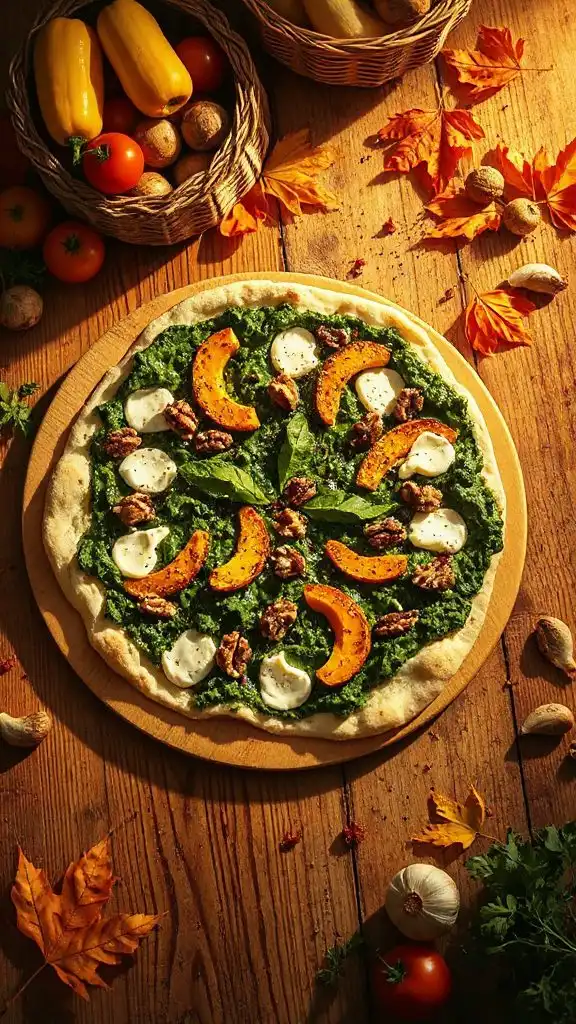 kale walnut pesto pizza recipe