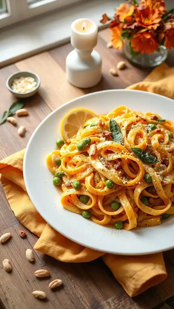 lemon butternut squash pasta