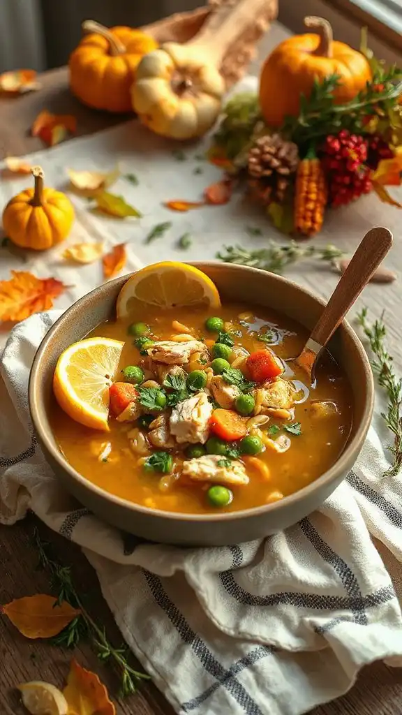 lemon chicken orzo soup