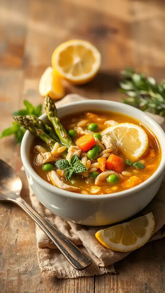 lemon chicken orzo soup recipe