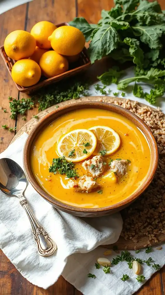 lemon chicken wild rice soup