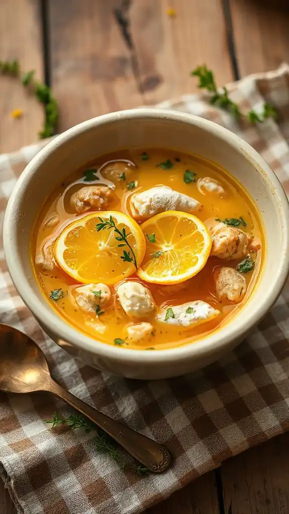 lemon herb chicken dumplings