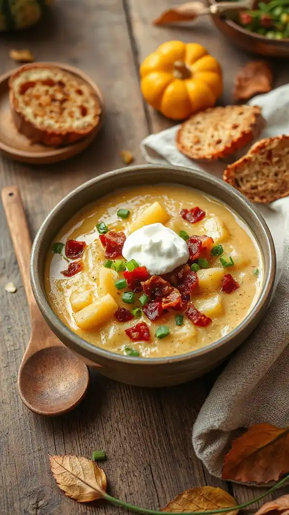 loaded creamy potato soup