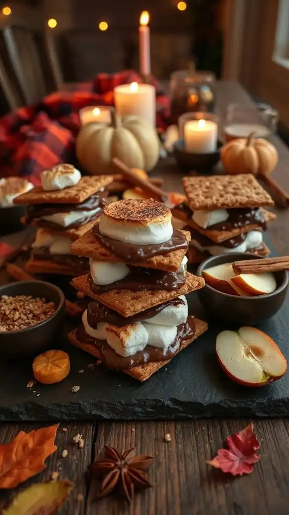 luxurious autumn inspired s mores
