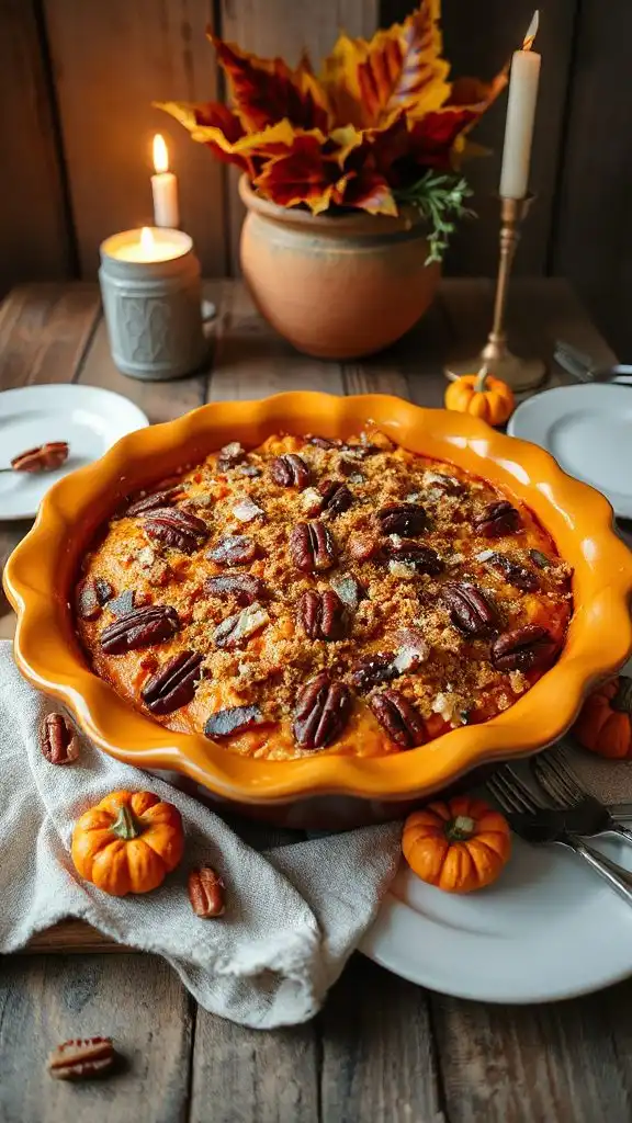 maple bourbon sweet potato casserole