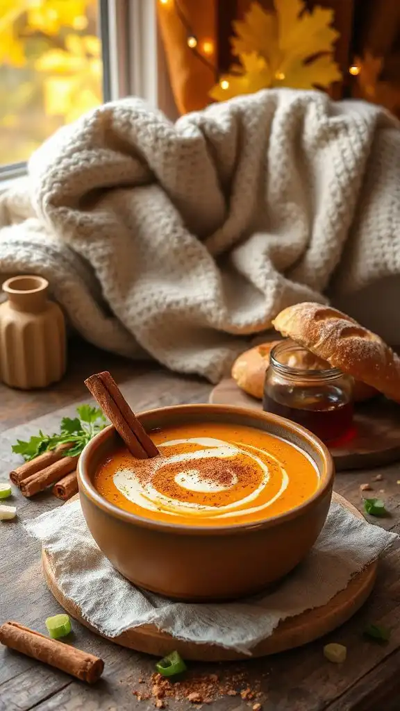 maple cinnamon carrot soup